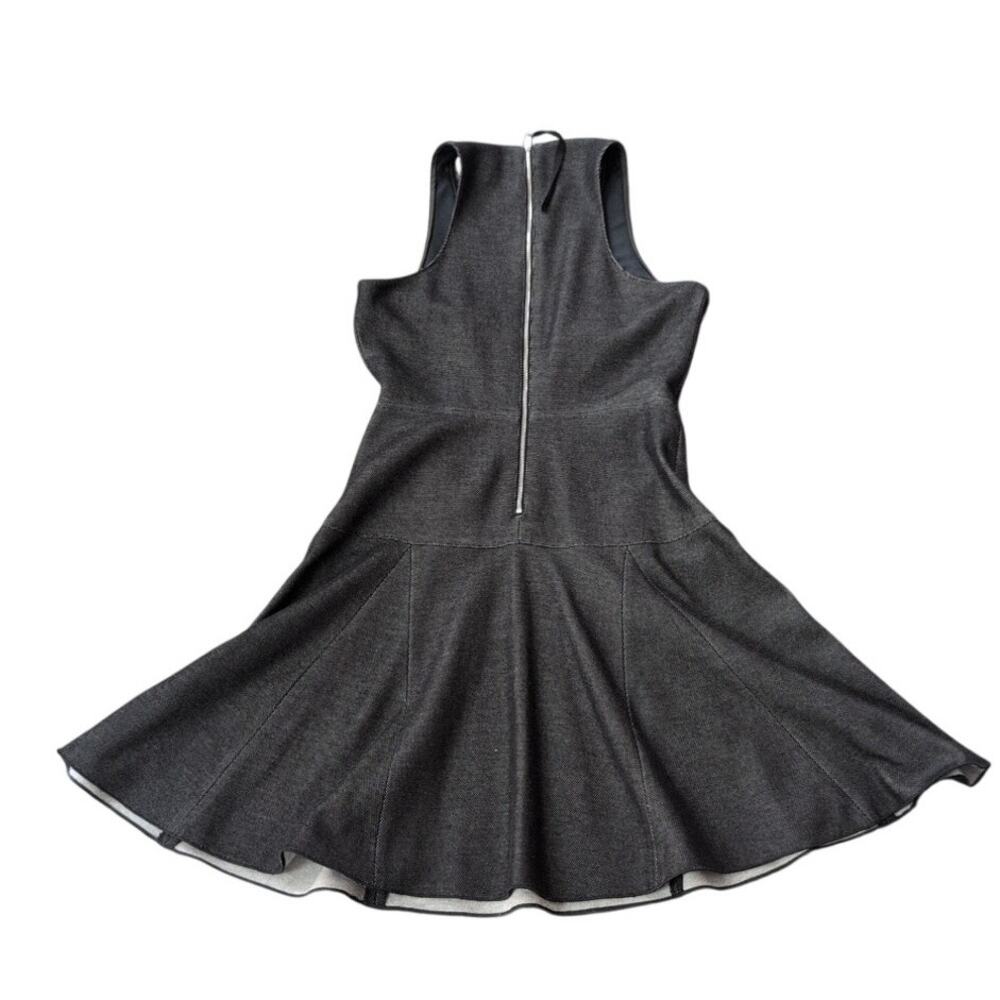 Rag & Bone Denim Mini Dress Size 6 Sleeveless Drop Waist Zip Back - Picture 3 of 4